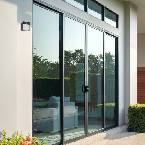 Aplica LED exterior Balimo, negru mat, 12W, 560lm, 4000K, IP44, Rabalux, 7478