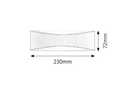 Aplica LED exterior Birmingham, antracit, 7W, 796lm, 4000K, IP65, Rabalux, 8795
