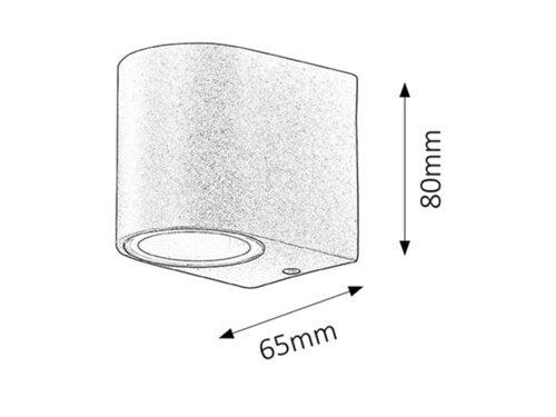 Aplica exterior Chile, negru, 1xGU10, IP44, Rabalux, 8029