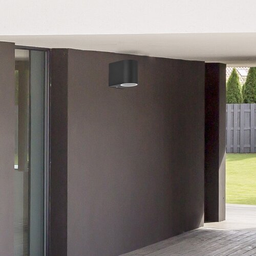 Aplica exterior Chile, negru, 1xGU10, IP44, Rabalux, 8029