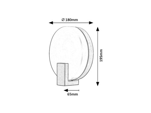 Aplica LED exterior Cyprus, negru, 10W, 790lm, 3000K, IP44, Rabalux, 7074