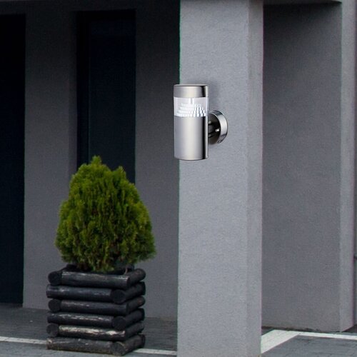 Aplica LED exterior Detroit, crom satin, 6W, 450lm, 4000K, IP44, Rabalux, 8142