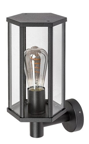 Aplica exterior Dubrovnik, negru mat, 1xE27, IP44, Rabalux, 7239