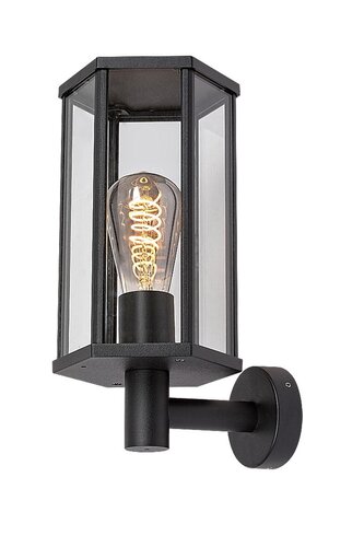 Aplica exterior Dubrovnik, negru mat, 1xE27, IP44, Rabalux, 7239