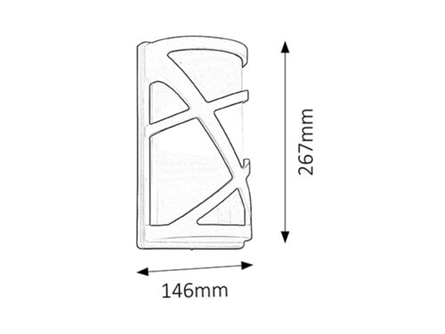 Aplica exterior Durango, maro, 1xE27, IP54, Rabalux, 8766