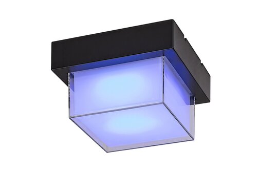 Aplica LED exterior Durbe, negru, 10W, 790lm, 3000K-6500K, IP54, Rabalux, 7247