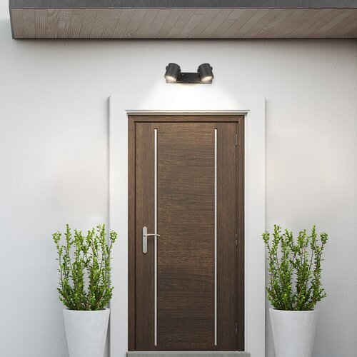 Aplica exterior Elva, antracit, 2xGU10, IP44, Rabalux, 7930