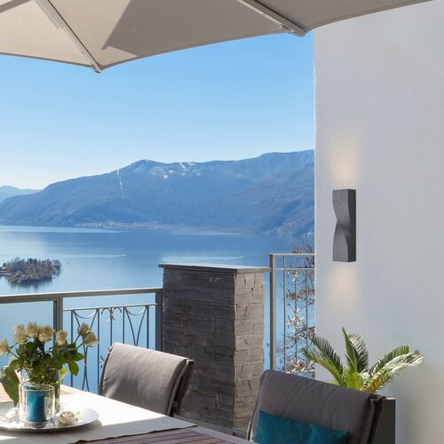 Aplica LED exterior Follina, negru, 11W, 530lm, 4000K, IP65, Rabalux, 8154