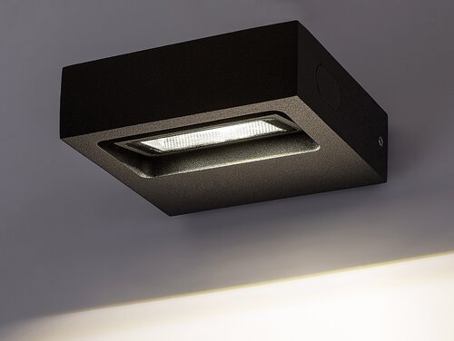 Aplica LED exterior Ganges, negru mat, 7W, 575lm, 4000K, IP65, Rabalux, 7052