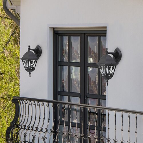 Aplica exterior Haga, negru, 1xE27, IP44, Rabalux, 8243