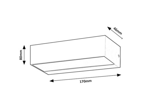 Aplica LED exterior Halden, negru, 9W, 640lm, 4000K, IP65, Rabalux, 7935