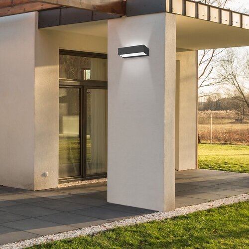 Aplica LED exterior Halden, negru, 9W, 640lm, 4000K, IP65, Rabalux, 7935