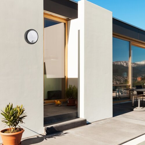 Aplica LED exterior Hitura, alb, 15W, 1500lm, 4000K, IP54, Rabalux, 77029