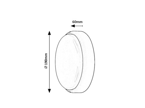 Aplica LED exterior Hort, alb, 15W, 1300lm, 4000K, IP54, Rabalux, 7406
