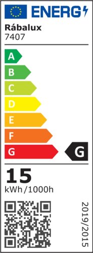 Aplica LED exterior Hort, negru, 15W, 1100lm, 4000K, IP54, Rabalux, 7407