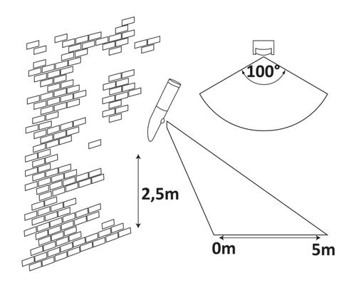 Aplica exterior Inox torch, crom satin, 1xE27, IP44, Rabalux, 8266