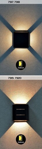 Aplica LED exterior Lippa, alb, 6W, 150lm, 3000K, IP54, Rabalux, 7320