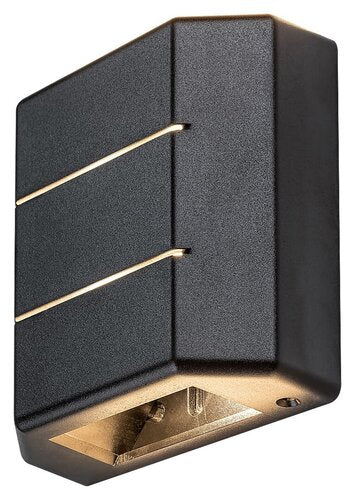 Aplica LED exterior Lippa, negru, 6W, 70lm, 3000K, IP54, Rabalux, 7319