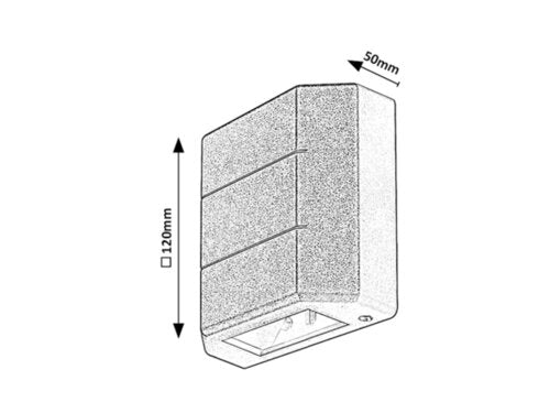 Aplica LED exterior Lippa, negru, 6W, 70lm, 3000K, IP54, Rabalux, 7319