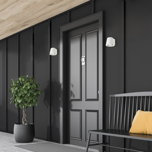 Aplica exterior Mandal, alb mat, 1xGU10, IP54, Rabalux, 7960