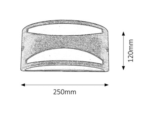 Aplica exterior Manhattan, auriu antic, 1xE27, IP54, Rabalux, 8510