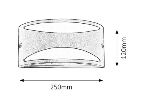 Aplica exterior Manhattan, negru mat, 1xE27, IP54, Rabalux, 8359