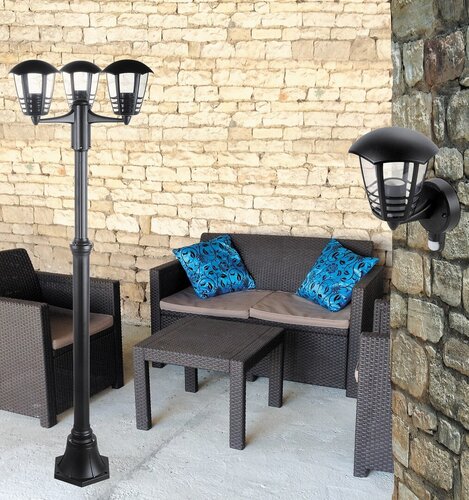 Aplica exterior Marseille, negru, 1xE27, IP44, Rabalux, 8618