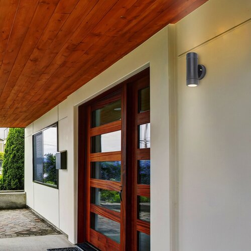 Aplica exterior Medina, negru mat, 2xGU10, IP44, Rabalux, 8833