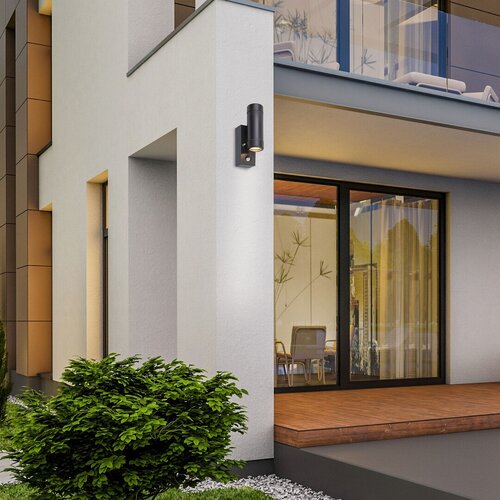 Aplica exterior Medina, negru mat, 2xGU10, IP44, Rabalux, 8835