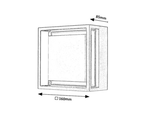 Aplica LED exterior Mendoza, antracit, 6.5W, 530lm, 3000K, IP65, Rabalux, 7110
