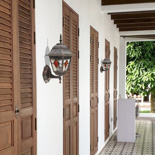 Aplica exterior Monaco, auriu antic, 1xE27, IP43, Rabalux, 8182