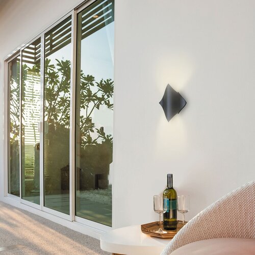 Aplica LED exterior Navia, negru, 11W, 641lm, 4000K, IP65, Rabalux, 8130