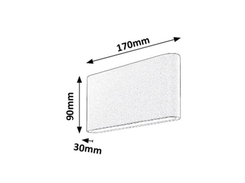 Aplica LED exterior Nesna, antracit, 2X 6W, 528lm, 3000K, IP54, Rabalux, 7952
