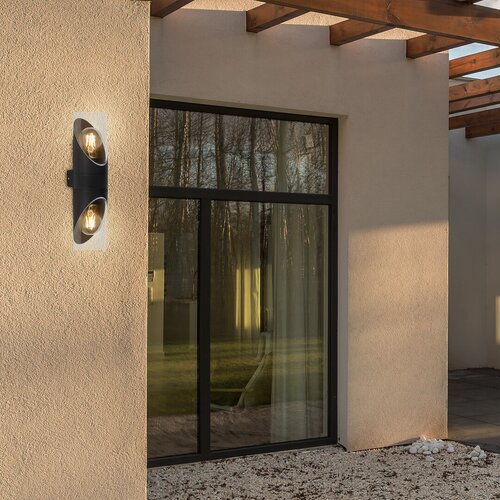 Aplica exterior Novigrad, negru, 2xE27, IP54, Rabalux, 7237