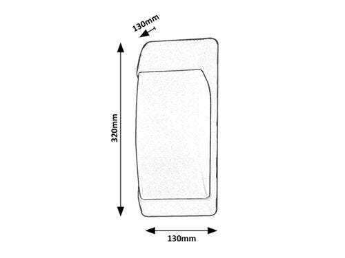 Aplica exterior Opole, negru mat, 1xE27, IP65, Rabalux, 7796