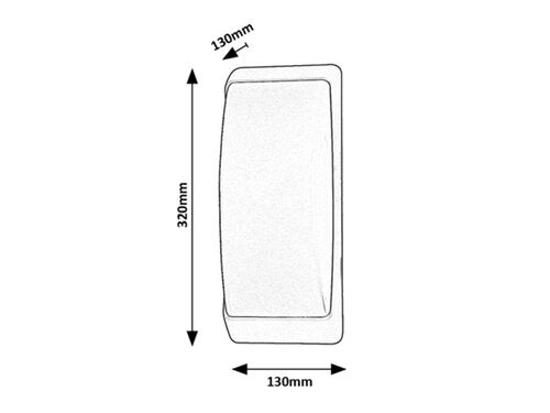 Aplica exterior Opole, negru mat, 1xE27, IP65, Rabalux, 7797