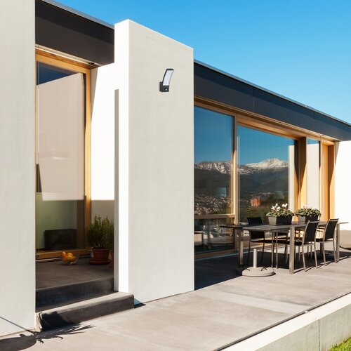 Aplica LED exterior Palanga, antracit, 12W, 800lm, 3000K, IP44, Rabalux, 7505