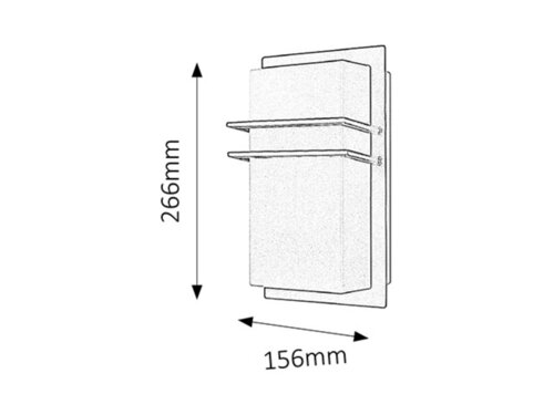 Aplica exterior Seattle, crom satin, 1xE27, IP44, Rabalux, 8229
