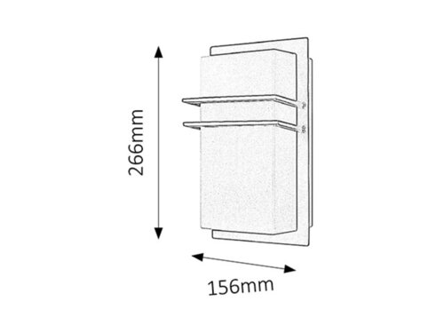 Aplica exterior Seattle, negru, 1xE27, IP44, Rabalux, 8169