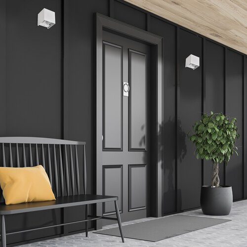 Aplica exterior Solin, alb mat, 1xG9, IP54, Rabalux, 7397