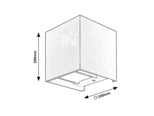 Aplica exterior Solin, negru mat, 1xG9, IP54, Rabalux, 7396