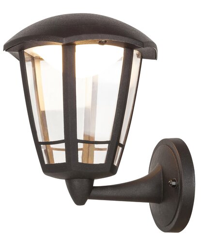 Aplica LED exterior Sorrento, negru mat, 8W, 500lm, 3000K, IP44, Rabalux, 8126