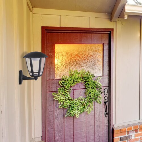 Aplica LED exterior Sorrento, negru mat, 8W, 500lm, 3000K, IP44, Rabalux, 8126