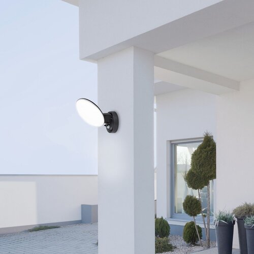 Aplica LED exterior Varna, negru, 12W, 720lm, 4000K, IP54, Rabalux, 8135