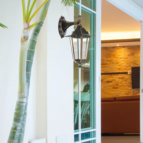 Aplica exterior Velence, auriu antic, 1xE27, IP43, Rabalux, 8232