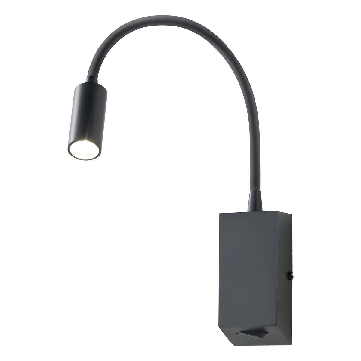 Aplica LED Hello, negru mat, 3W, 303 lm, 3000K, IP20, Redo, 01-1194