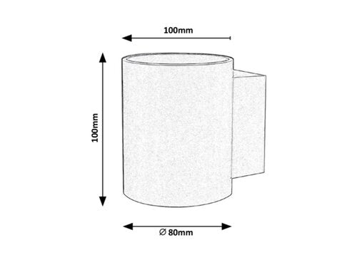 Aplica Kaunas, aluminiu slefuit, G9 1x 10W, Rabalux 7022