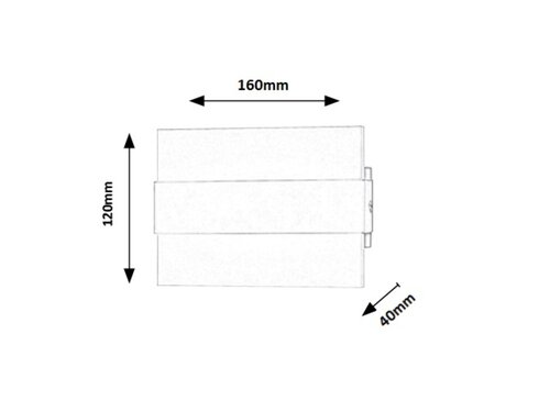 Aplica Neville, alb mat, 190lm, LED 4W, 3000K, Rabalux 1439