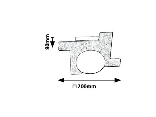 Aplica Norwood, fag, 225lm, LED 3W, 3000K, Rabalux 6917