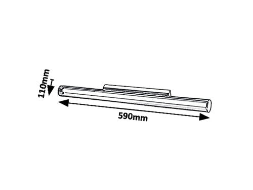 Aplica baie Paula, crom, 1000lm, LED 12W, 4000K, Rabalux 6749